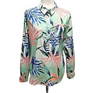 Reel Legends Womens Performance  Outfitters Fishing Beach Lightweight Top Size S